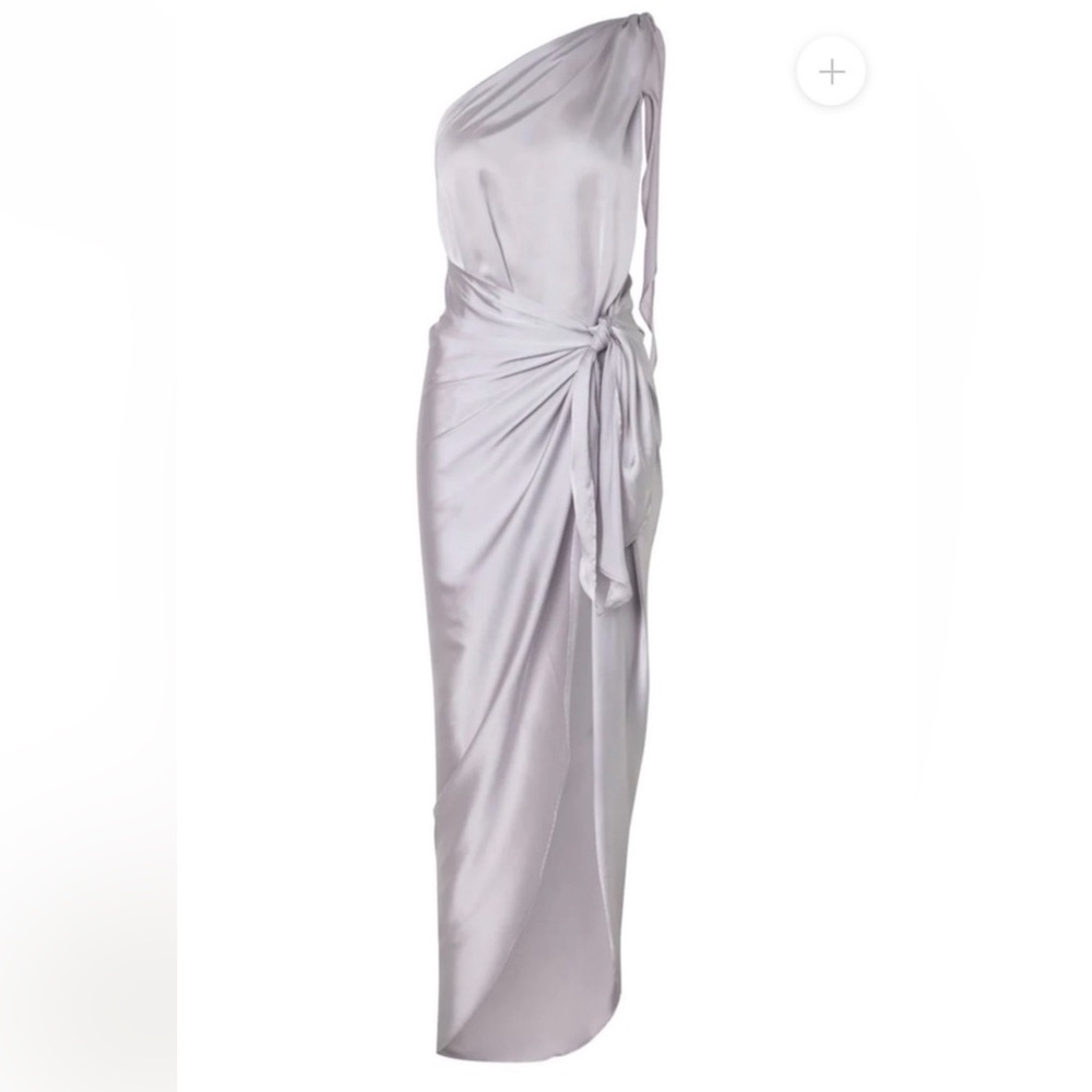Elegant Silver Evening Dress